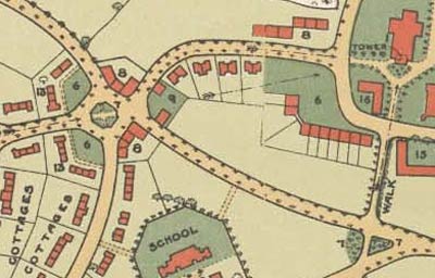 Hampstead Garden Suburb 1905 - detail