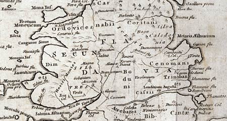 Fake Roman Map 1743 - detail