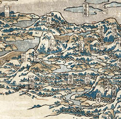 Map of China 1840 - detail