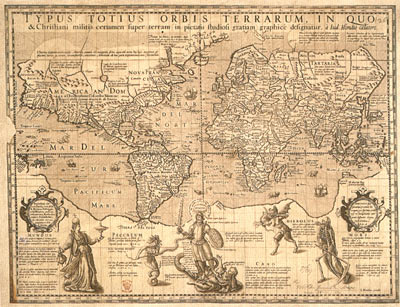 Christian Knight World Map c1596