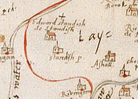 Burghley's Lancashire Map c.1579 (detail)