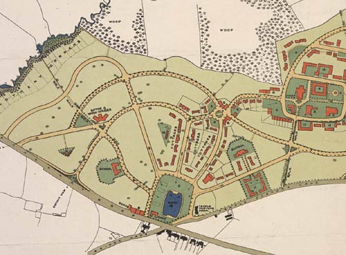 Hampstead Garden Suburb 1905 - detail