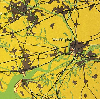 Luftwaffe Bombing Map of Liverpool - detail