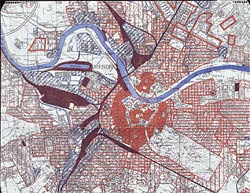 RAF Zone Map of Dresden