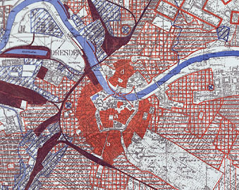 RAF Dresden Zone Map 